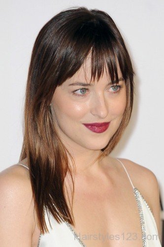 Straight Hair Of Dakota Johnson