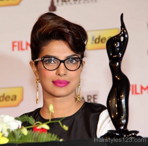 Updo Hairstyle Of  Priyanka Chopra