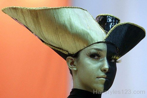 Black & Gold Color Hairstyle