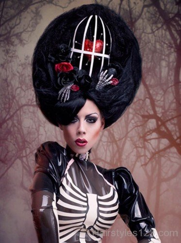 Black Gothic Hairstyle