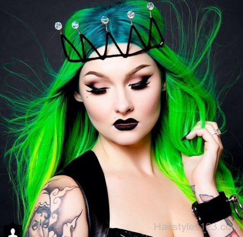 Bright Green Hair