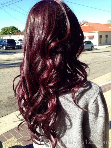 Burgundy Loose Curls