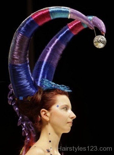 Crazy Horns Hairstyle
