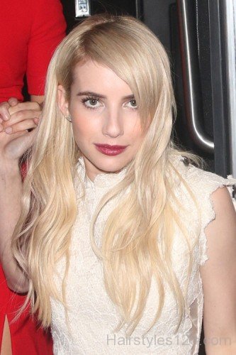 Emma Roberts Blonde Color Hair