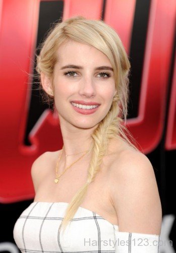 Emma Roberts Fishtail Braid