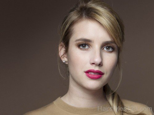 Emma Roberts Side Ponytail