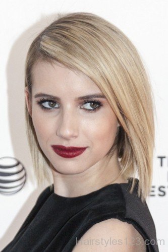 Emma Roberts Stacked Bob