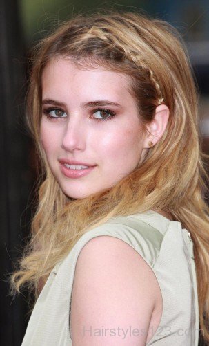 Emma Roberts With Braid Hair