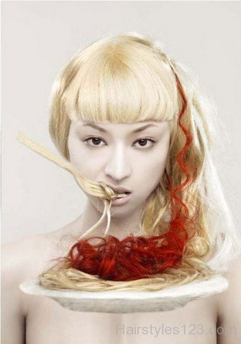 Funny Noodles Hairstyle
