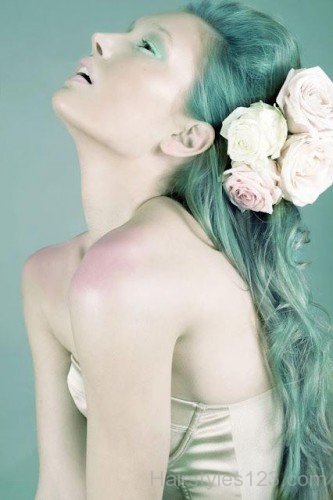 Hairstyle With Flowers