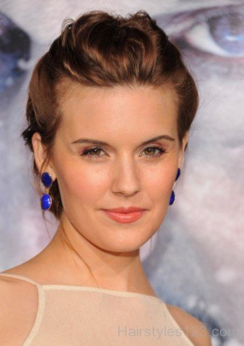 Maggie Grace Beautiful Puff Hairstyle-Db103