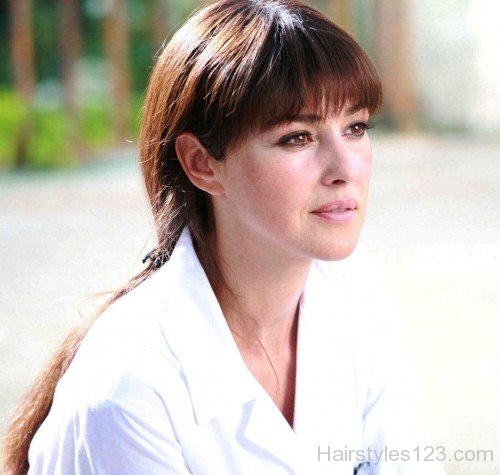 Monica Bellucci Loose Ponytail-b211-HS111