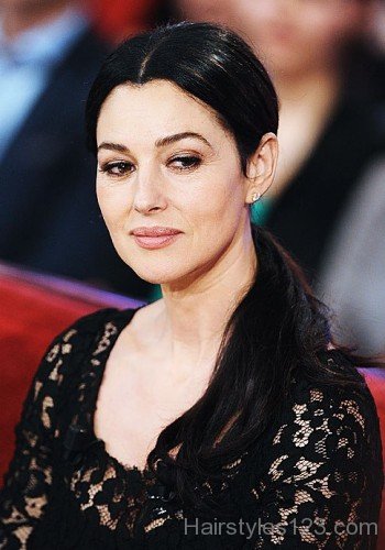 Monica Bellucci Ponytail Hairstyle