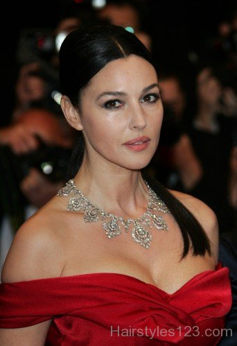  Monica Bellucci Ponytail Hairstyle 