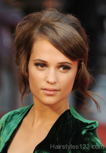 Alicia Vikander Messy Updo-al120