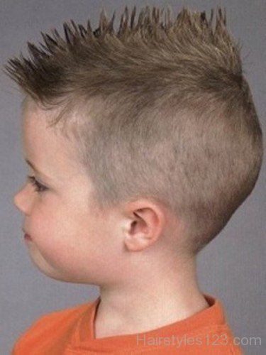 Baby Boy Spikes Side View-bb015
