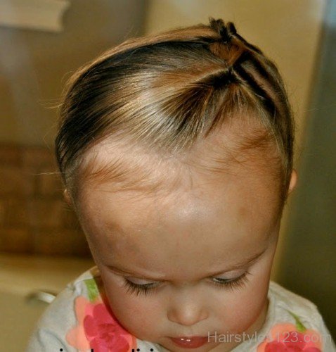 Baby Side Pinned Hair-bg455