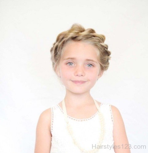 Braided Hairstyle Of Baby Girl-bg423