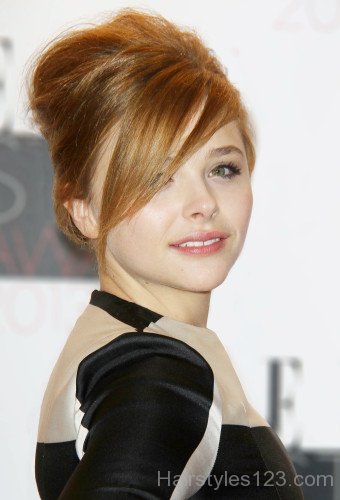 Chloë Grace Bun Hairstyle 