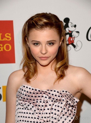 Chloë Grace Moretz Low Puff Hairstyle