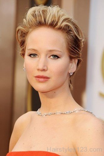 Jennifer Lawrence Fluffy Swept Hairstyle-0je29er29