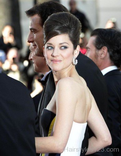 Marion Cotillard Beehive Updo