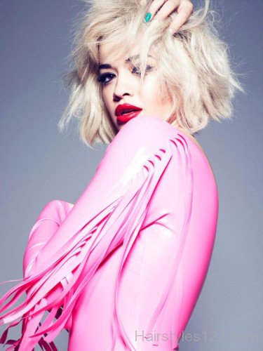 Rita Ora Chin Length Hairstyle-rt111