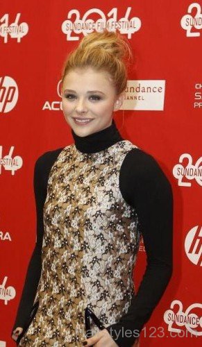 Updo Hairstyle Of Chloë Grace Moretz