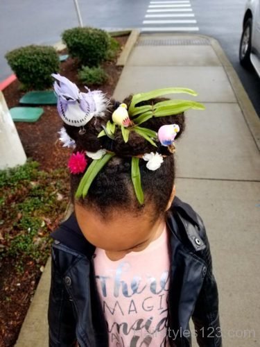 Afro nest hair