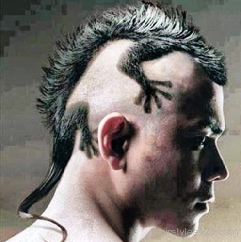 Animal shaped Hair Tattoo