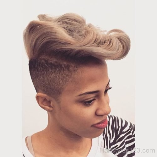 Ash Blonde Mohawk