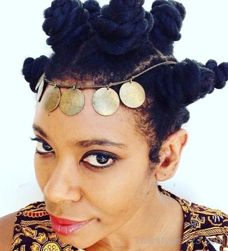 Bantu knots for Black women