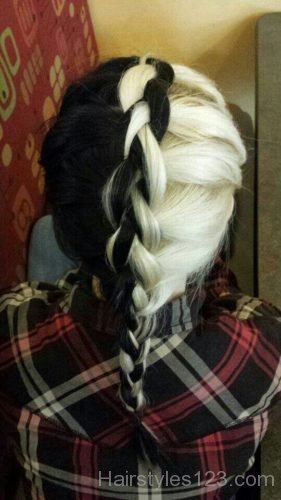 Black & white braid