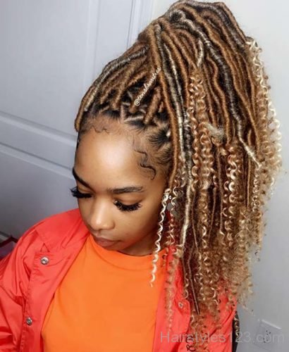 Blonde Faux Locs