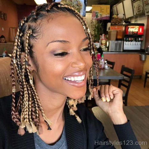 Blonde Medium Box Braids