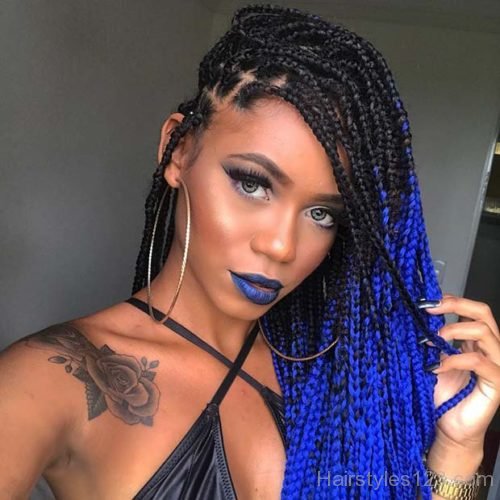 Blue Box Braids