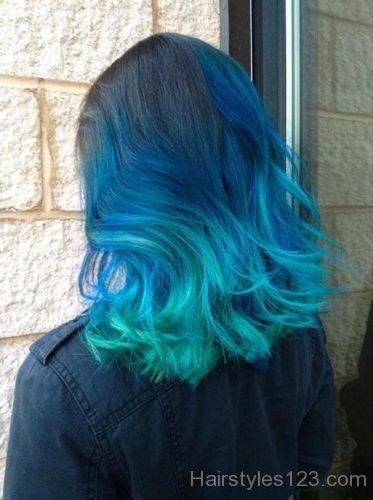 Blue Ombre Hair