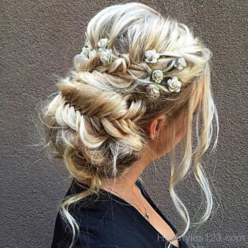 Boho Updo with Braids