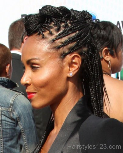 Box Braids Mohawk