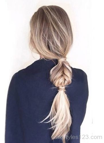 Braid with Low Ponytail