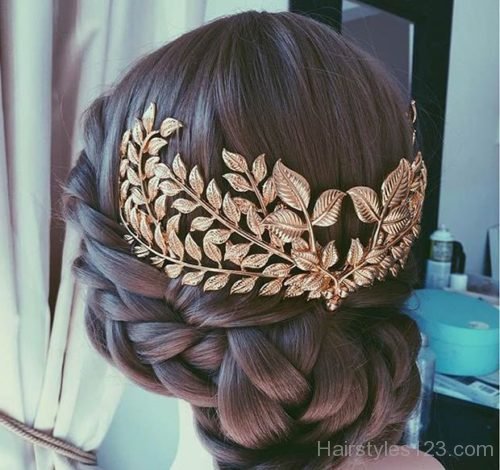 Braided Bun with accessory