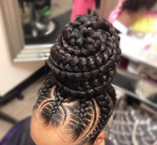 Braided Hairstyle On top