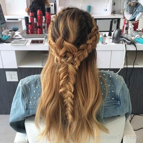 Braided Half Updo