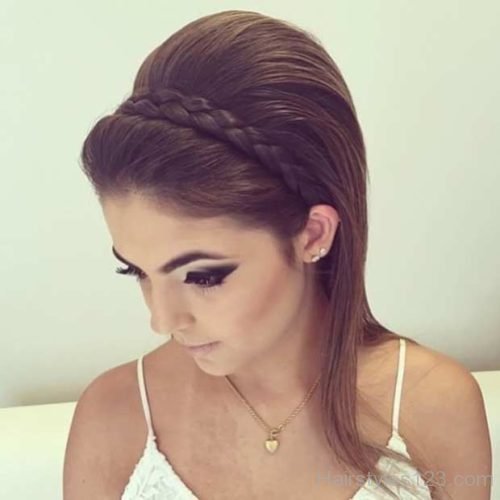 Braided Headband Half Updo