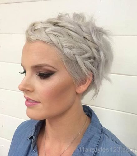 Braided Pixie Hairstyle