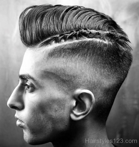 Braided Razor haircut