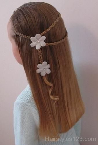 Braided party hairstyle