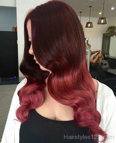 Bright Red Ombre