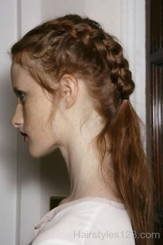 Brown french braids