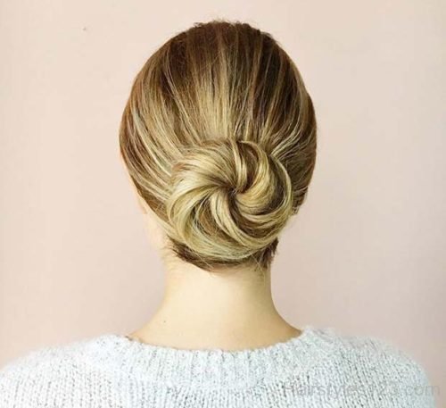 Bun hairstyle